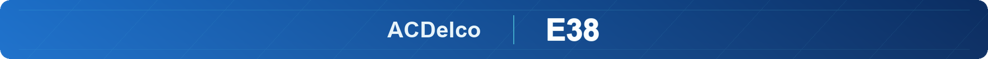 Баннер пакета ACDelco E38